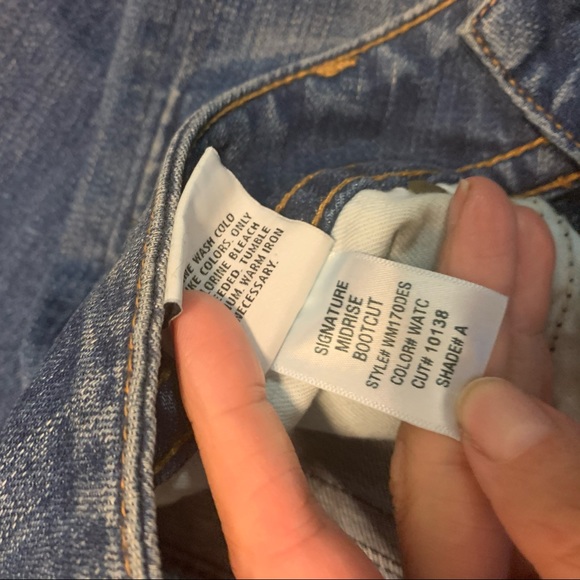 Hudson Signature Double Button Midrise Bootcut Jeans, size 27 - Picture 7 of 10